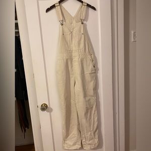 (Previous Sale Cancelled)- Old Navy, White Jean Overalls, size 8